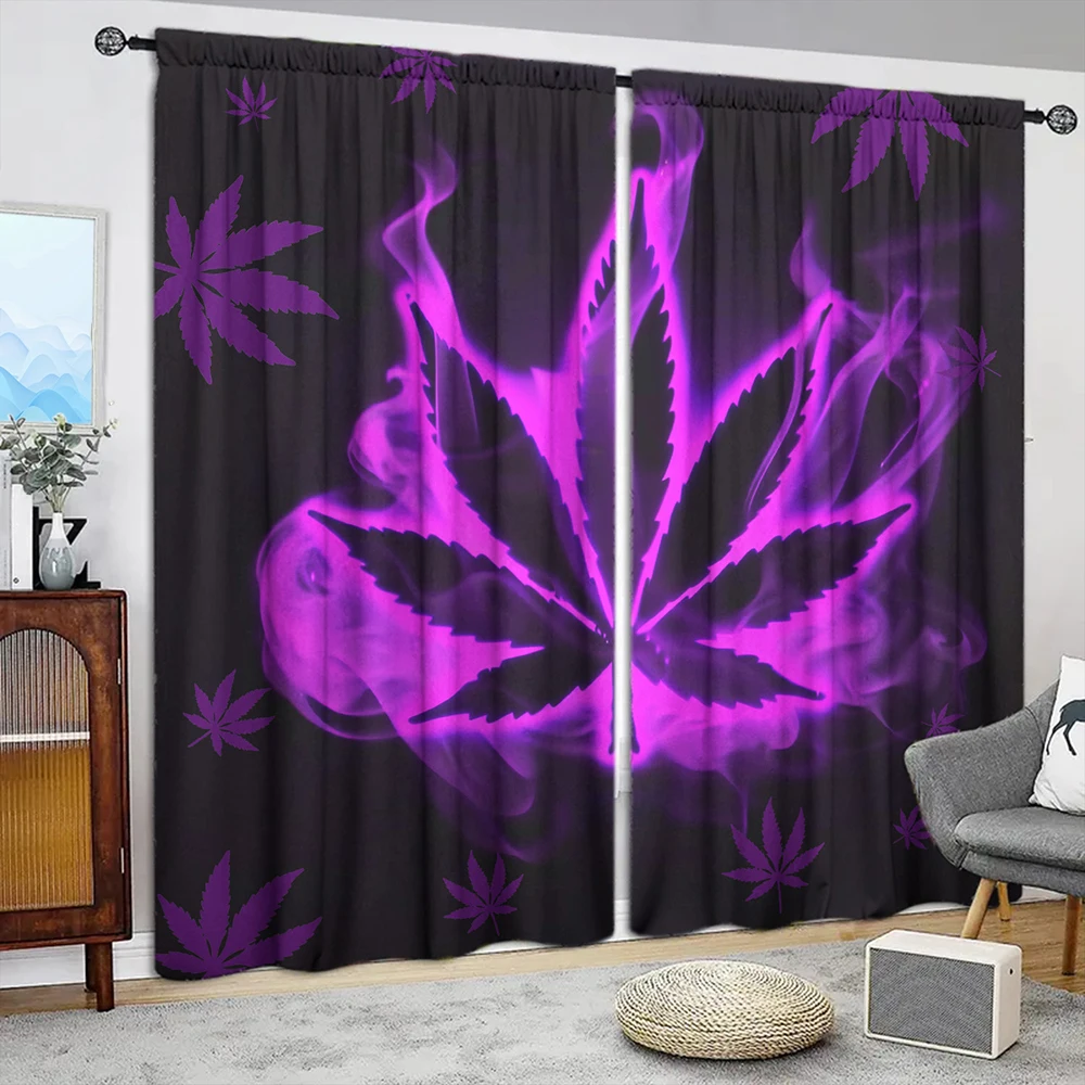 2 шт., занавеска с принтом фиолетовых листьев для домашнего декора - карман стержневым карманом для обработки окон для спальни, офиса, кухни и гостиной
2 шт., занавеска с принтом фиолетовых листьев для домашнего декора - карман стержневым карманом для обработки окон для спальни, офиса, кухни и гостиной