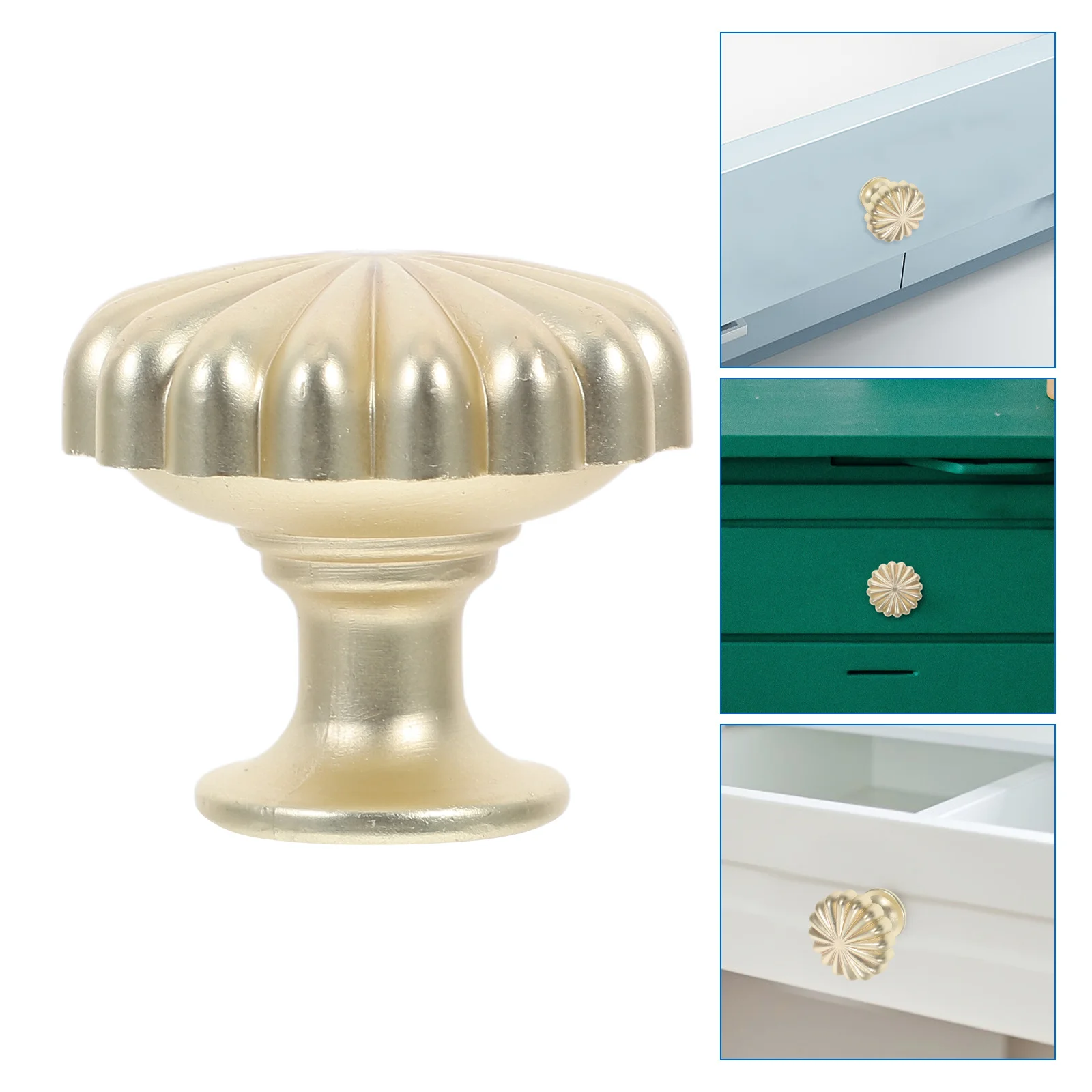 4 Pcs Copper Pumpkin Handle Drawer Pulls Knobs Dresser Decorate Brass Cabinet Aluminum Alloy Decorative Gold
4 Pcs Copper Pumpkin Handle Drawer Pulls Knobs Dresser Decorate Brass Cabinet Aluminum Alloy Decorative Gold