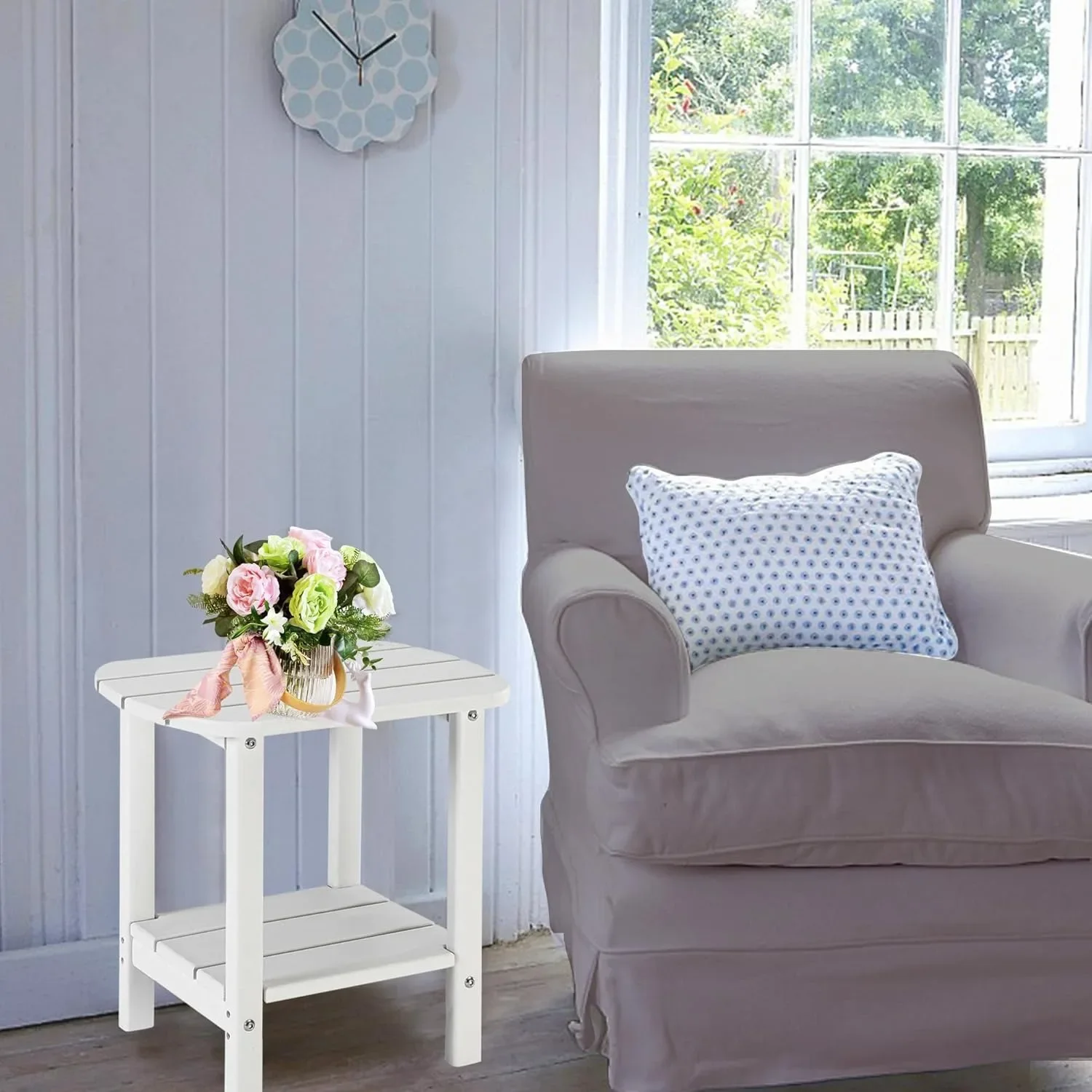 Белый двойной приставной столик Адирондак, сверхдлинный столик для патио — устойчивый к атмосферным воздействиям для сидений на открытом воздухе
Белый двойной приставной столик Адирондак, сверхдлинный столик для патио — устойчивый к атмосферным воздействиям для сидений на открытом воздухе