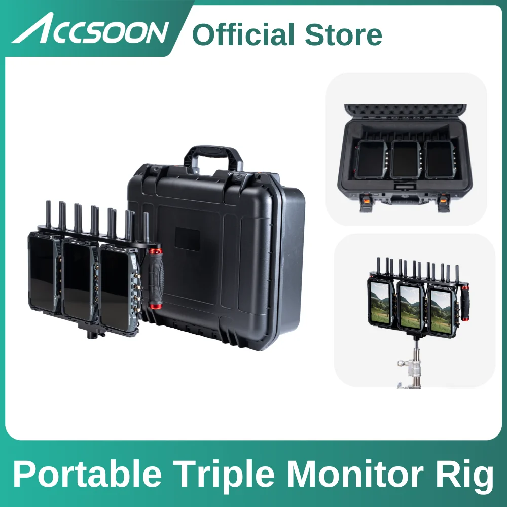 Accsoon Portable Triple Monitor Rig for CineView M7 Pro CineView M7 Pro x3 pcs
Accsoon Portable Triple Monitor Rig for CineView M7 Pro CineView M7 Pro x3 pcs