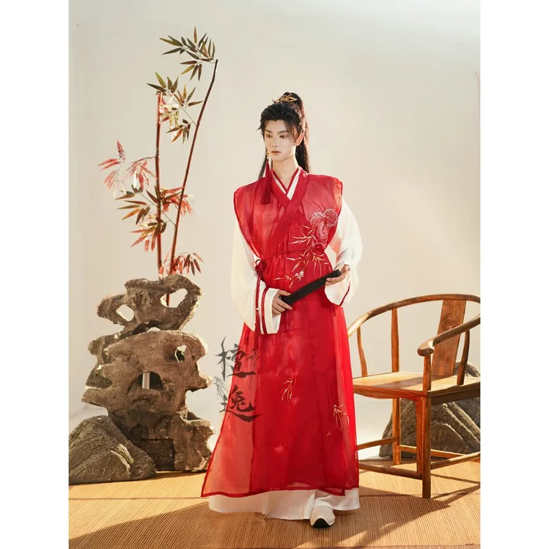 Hanfu men and women of the same style, improved Song Dynasty, long collar vest, delicate and elegant fairy energy
Hanfu men and women of the same style, improved Song Dynasty, long collar vest, delicate and elegant fairy energy