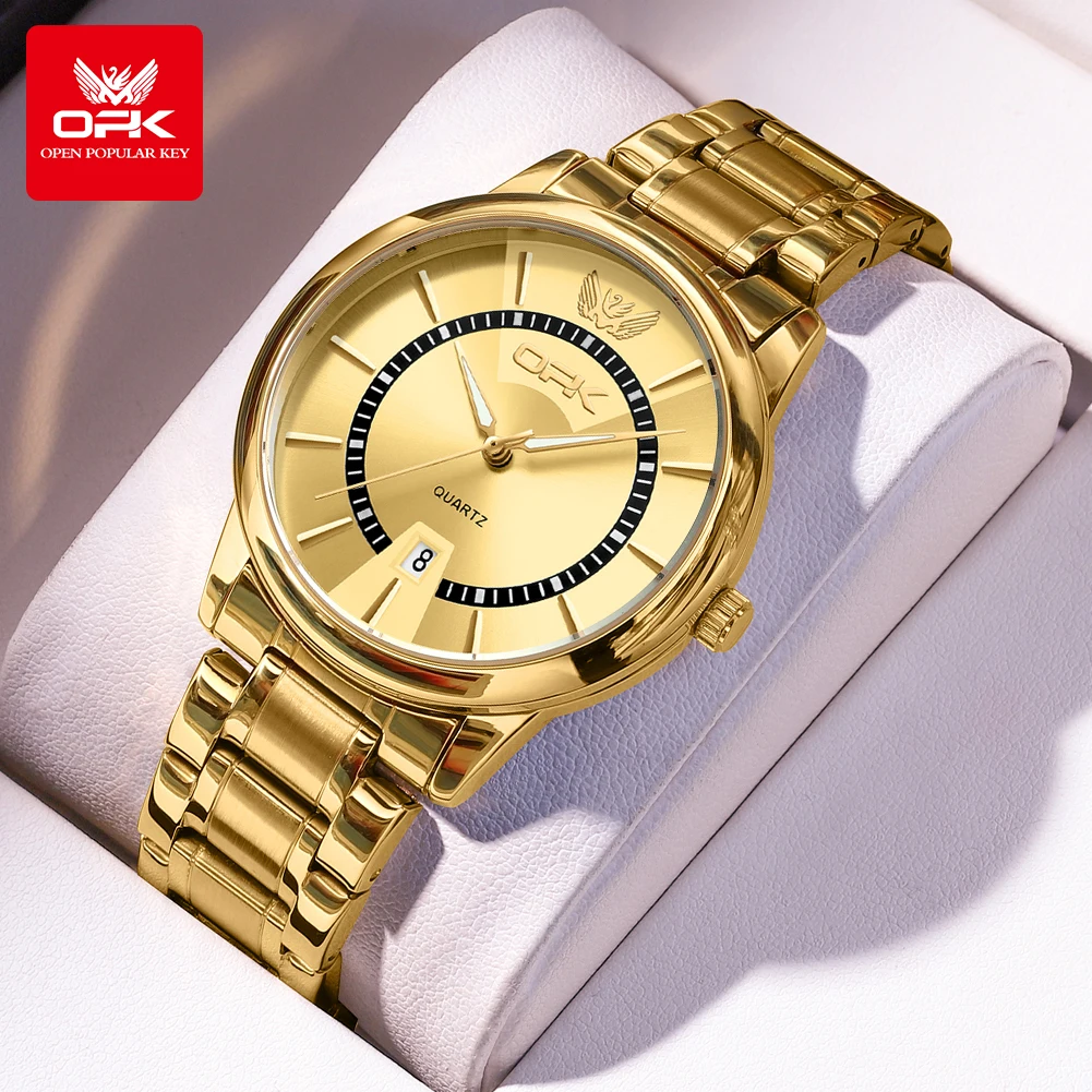 OPK 6036 Fashion Original Quartz Watch For Men Business Hand Clock Big Dial Waterproof Luminious Simple Calendar Man Watches
OPK 6036 Fashion Original Quartz Watch For Men Business Hand Clock Big Dial Waterproof Luminious Simple Calendar Man Watches