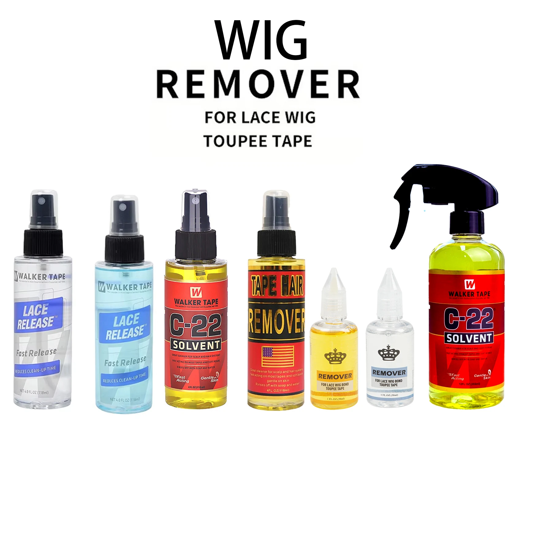 Wig Tape Remover Set for Lace Wigs & Hair Toupee Mild Residue Removal Scalp-friendly Formula Glue Cleaner
Wig Tape Remover Set for Lace Wigs & Hair Toupee Mild Residue Removal Scalp-friendly Formula Glue Cleaner