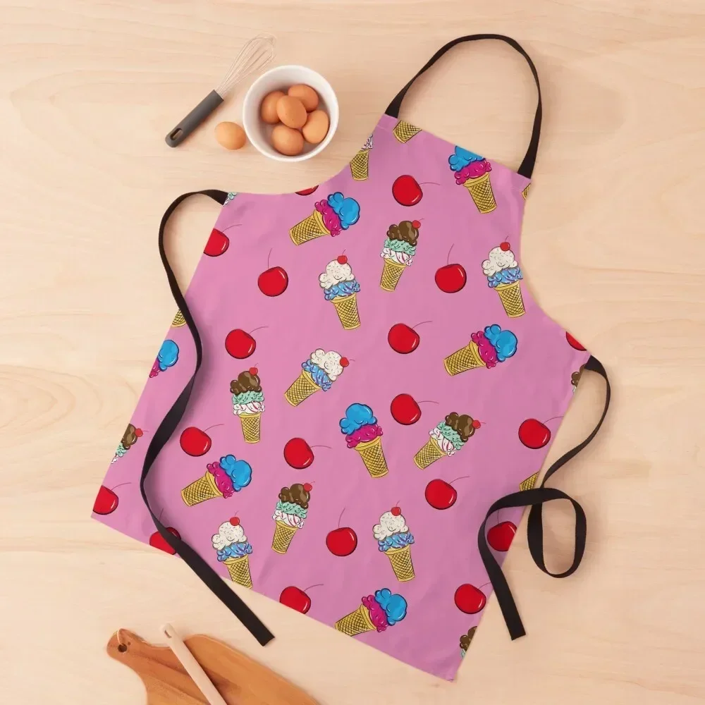 Ice Cream Cherries Apron Kitchen on the wall work gowns for women cleaning Apron
Ice Cream Cherries Apron Kitchen on the wall work gowns for women cleaning Apron