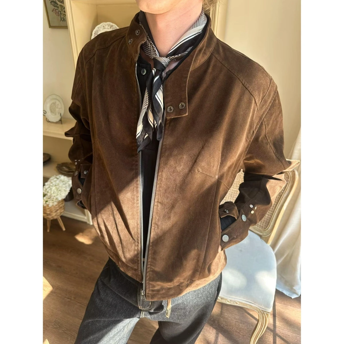 Men's Biker Leather Jaet Loose Fit Stand Collar Spring Autumn 2025 New American Retro Faion Brand Stand Edition
Men's Biker Leather Jaet Loose Fit Stand Collar Spring Autumn 2025 New American Retro Faion Brand Stand Edition