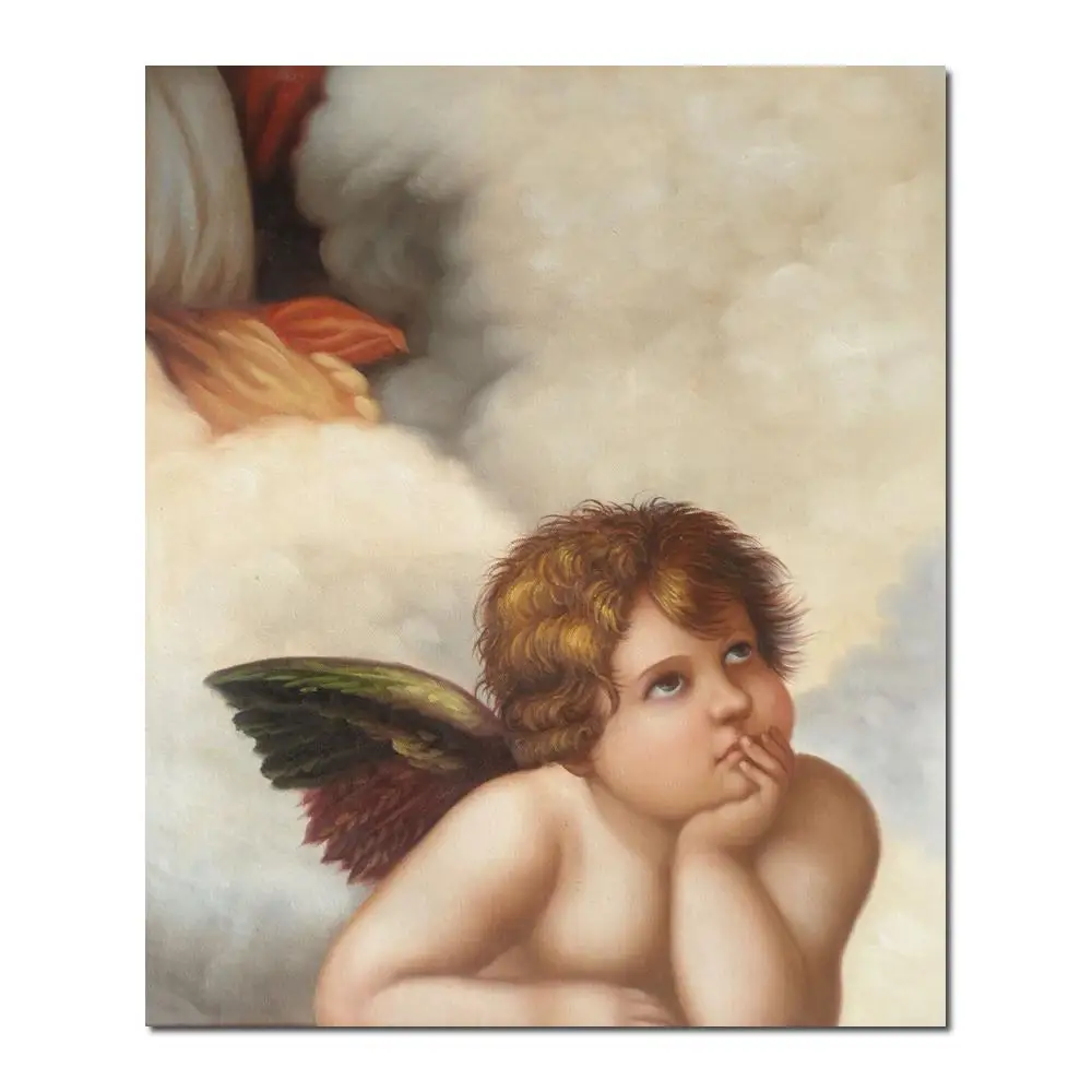 Madonna Sixtina (cherub detail) by William Adolphe Bouguereau paintings For sale Home Decor Hand painted High quality
Madonna Sixtina (cherub detail) by William Adolphe Bouguereau paintings For sale Home Decor Hand painted High quality