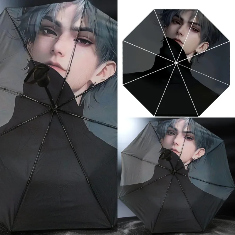 Sun Rain Umbrellas Sylus Love And Deepspace Cosplay Game Anime Fully Automatic Sunscreen Sun Parasol Collapsible Rainshade Gift
Sun Rain Umbrellas Sylus Love And Deepspace Cosplay Game Anime Fully Automatic Sunscreen Sun Parasol Collapsible Rainshade Gift