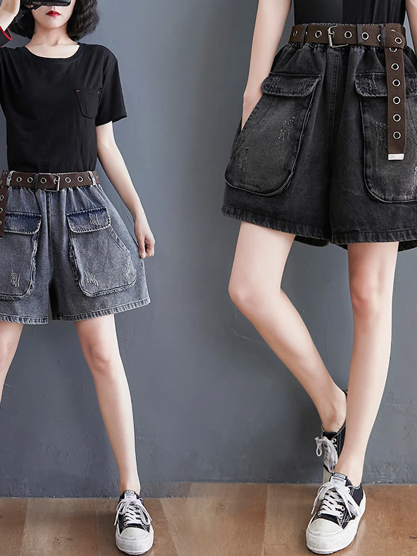 Джинсовые широкие брюки больших размеров, женские летние подхватывающие свободные брюки с большими количествоми, тонкие модные шорты с высокой талией
Джинсовые широкие брюки больших размеров, женские летние подхватывающие свободные брюки с большими количествоми, тонкие модные шорты с высокой талией