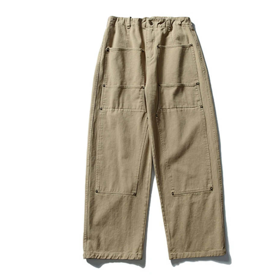 Mens Pockets Cargo Pants Cotton Casual Trousers Men Streetwear Wide Leg Vintage Japan Style Cityboy Baggy Logging Pants Male
Mens Pockets Cargo Pants Cotton Casual Trousers Men Streetwear Wide Leg Vintage Japan Style Cityboy Baggy Logging Pants Male