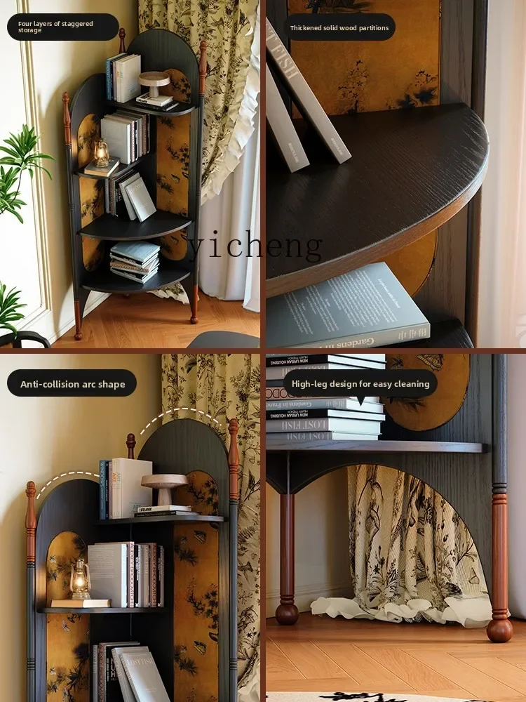 YXY Solid Wood Corner Shelf Wall Corner Cabinet Living Room Cabinet Bookshelf Vintage Small Apartment
YXY Solid Wood Corner Shelf Wall Corner Cabinet Living Room Cabinet Bookshelf Vintage Small Apartment