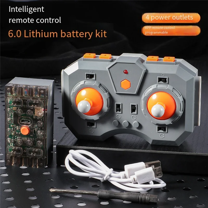 Remote Control Rechargeable Lithium Battery Box Kit APP Control Speed Adjustable Powered Module MOC Building Blocks
Remote Control Rechargeable Lithium Battery Box Kit APP Control Speed Adjustable Powered Module MOC Building Blocks