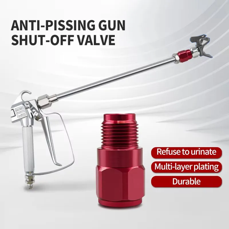 Shut-off Valve Extension Anti-spitting Valve Airless Spray Adapter Joint for High Pressure Airless Paint Sprayers Gun Extensions
Shut-off Valve Extension Anti-spitting Valve Airless Spray Adapter Joint for High Pressure Airless Paint Sprayers Gun Extensions