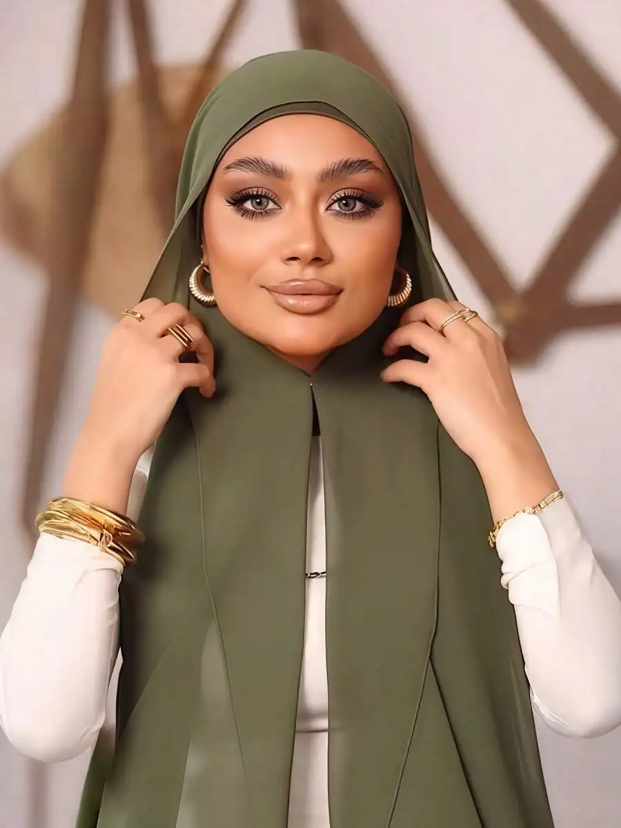 3-In-1 Instant Chiffon Hijab With Built-In Undercap Slip-Free Easy Wear For Daily Abaya Outdoor Prayer
3-In-1 Instant Chiffon Hijab With Built-In Undercap Slip-Free Easy Wear For Daily Abaya Outdoor Prayer