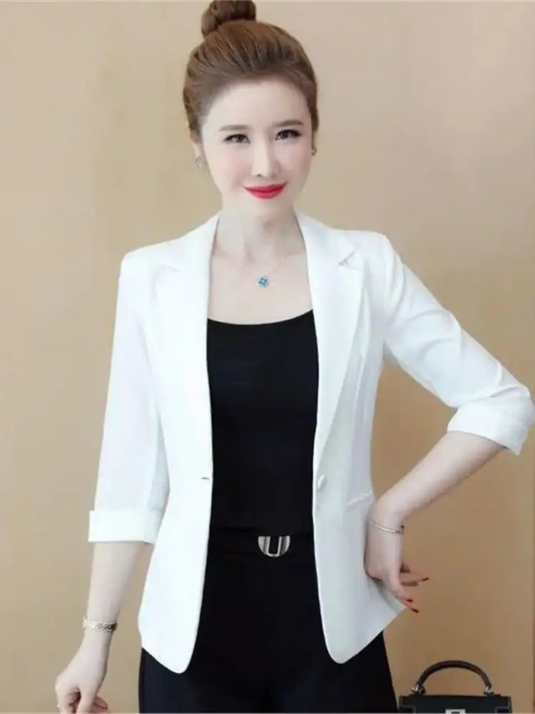 Летний повседневный белый ор-костюм Jaet, женский тонкий новый весенний профессиональный топ Seven Sve ort Length Coat
Летний повседневный белый ор-костюм Jaet, женский тонкий новый весенний профессиональный топ Seven Sve ort Length Coat