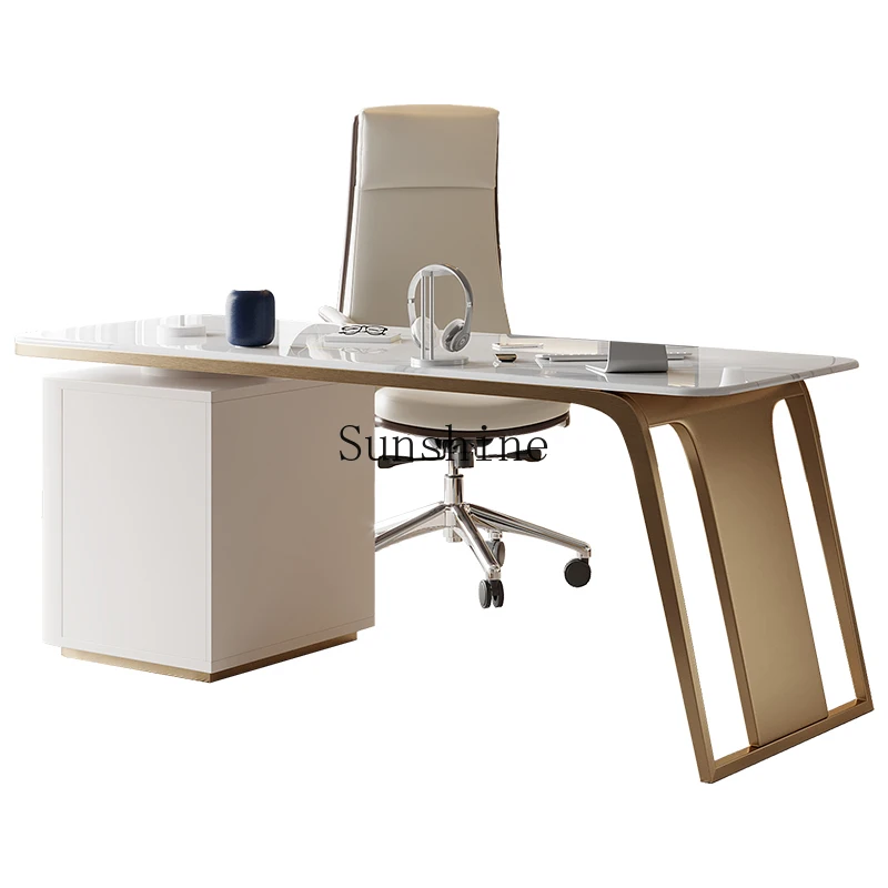 Light luxury bright rock slab desk high-end modern study writing desk minimalist desk
Light luxury bright rock slab desk high-end modern study writing desk minimalist desk