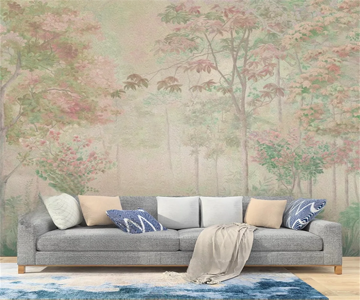 Customized Vintage Wallpaper Forest Plant Flower Mural Wallpaper French Style Hotel Bedroom Background Wall Decoration Wallpaper
Customized Vintage Wallpaper Forest Plant Flower Mural Wallpaper French Style Hotel Bedroom Background Wall Decoration Wallpaper