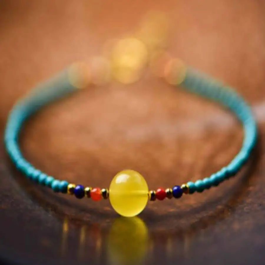 Handmade natural Turquoise beads bracelet, men's cuff button bracelet, Ramadan prayer bead bracelet,daily wear
Handmade natural Turquoise beads bracelet, men's cuff button bracelet, Ramadan prayer bead bracelet,daily wear