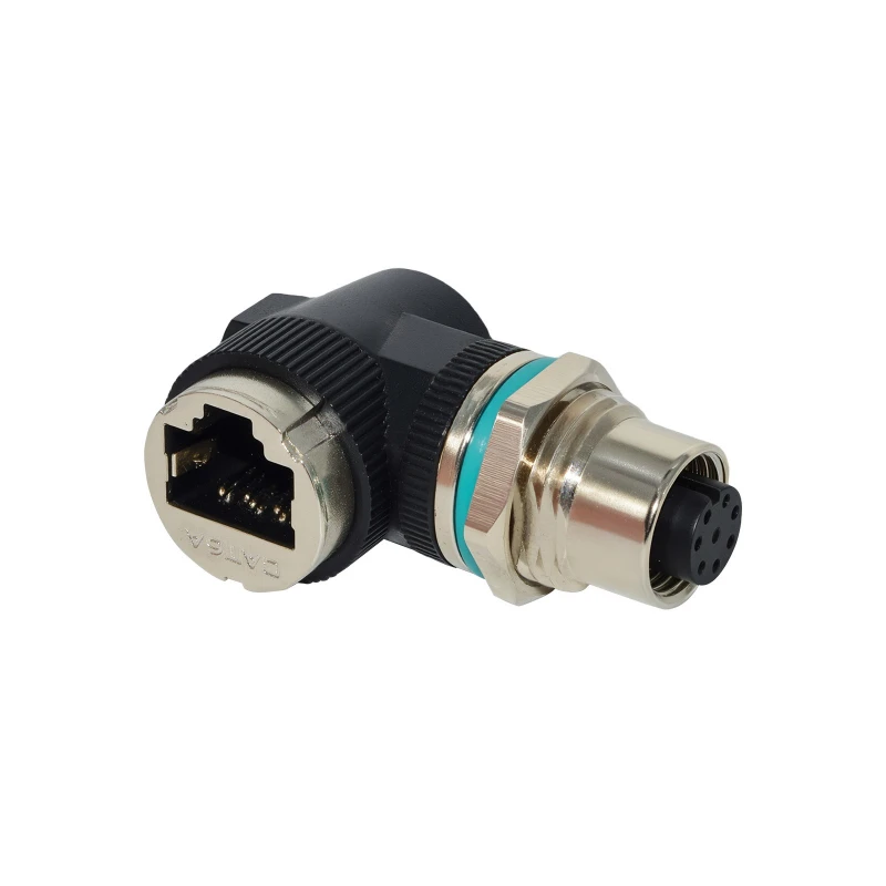 Разъем M12-RJ45 AD типа «папа» и «мама» с прямой головкой, водонепроницаемый металлический адаптер разъема M12-RJ45
Разъем M12-RJ45 AD типа «папа» и «мама» с прямой головкой, водонепроницаемый металлический адаптер разъема M12-RJ45
