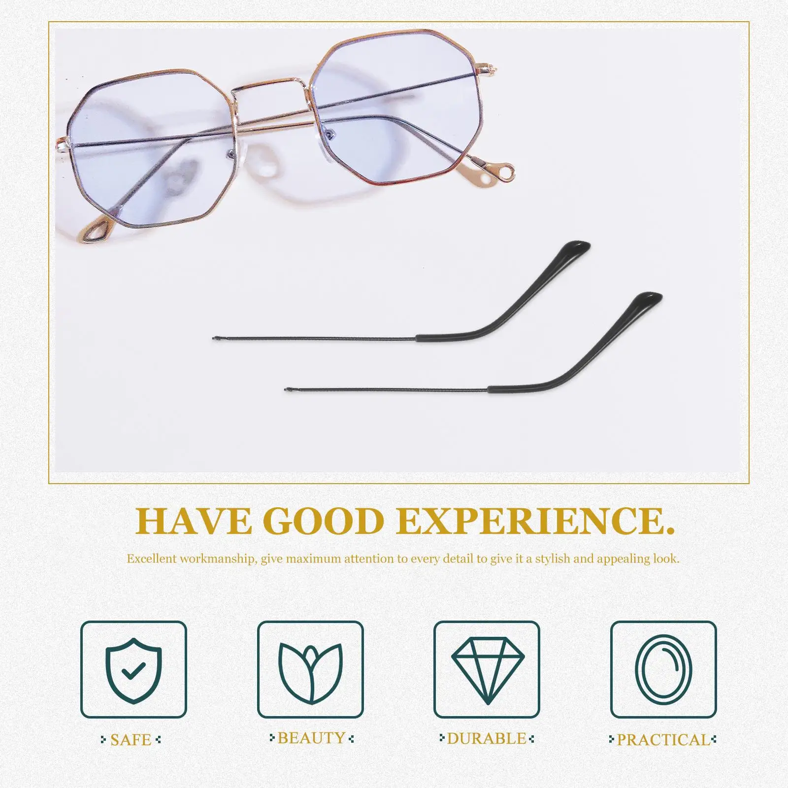 Metal Eyeglasses Legs Replacement Temples Nonslip Design Universal Sunglasses Frame Repair Parts Accessories glasses arm legs
Metal Eyeglasses Legs Replacement Temples Nonslip Design Universal Sunglasses Frame Repair Parts Accessories glasses arm legs
