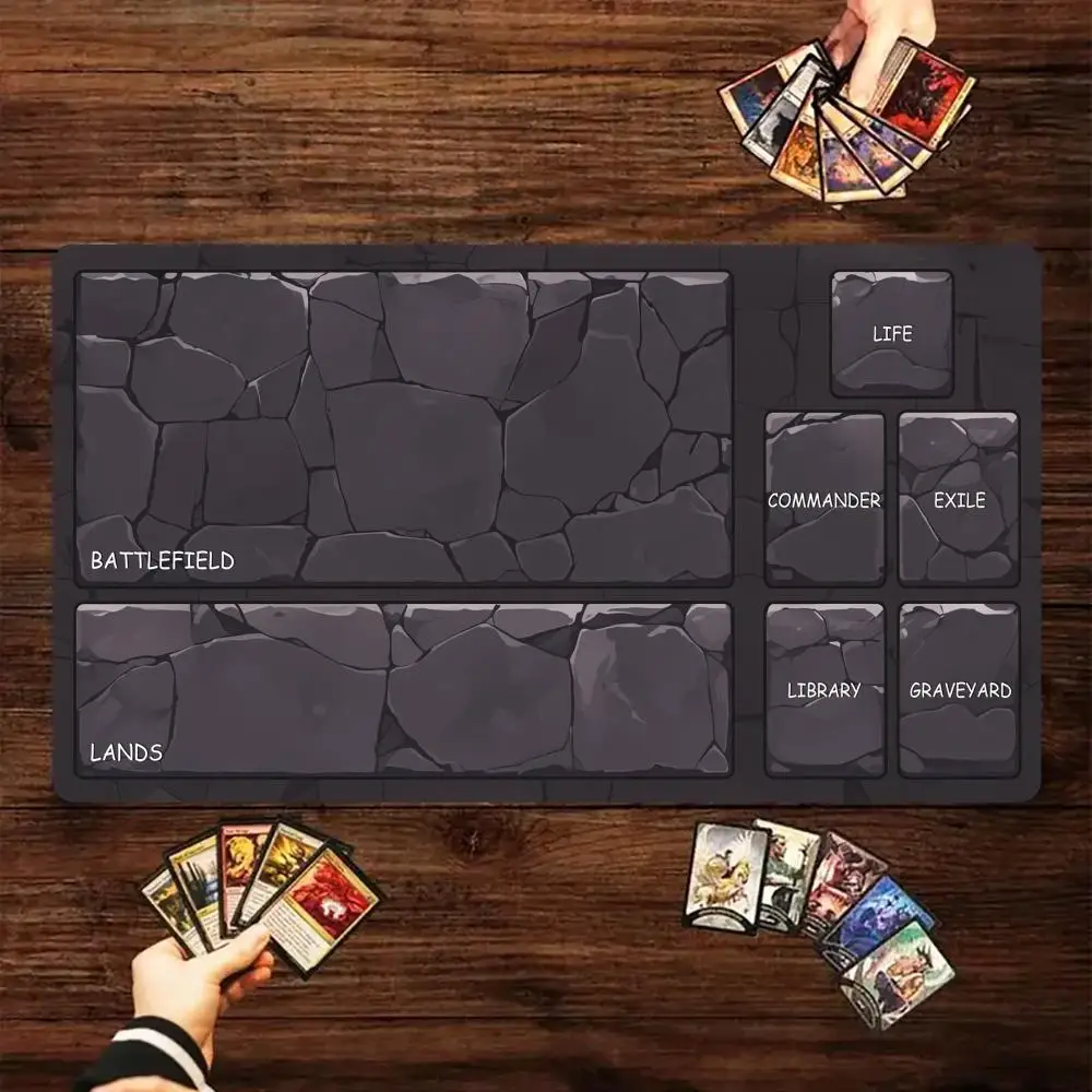 Black rock texture Magic Card Battle Mat MTG Playmat Anti-slip Base 35X60CM gathering gaming mats Board Game Mat for TCG
Black rock texture Magic Card Battle Mat MTG Playmat Anti-slip Base 35X60CM gathering gaming mats Board Game Mat for TCG