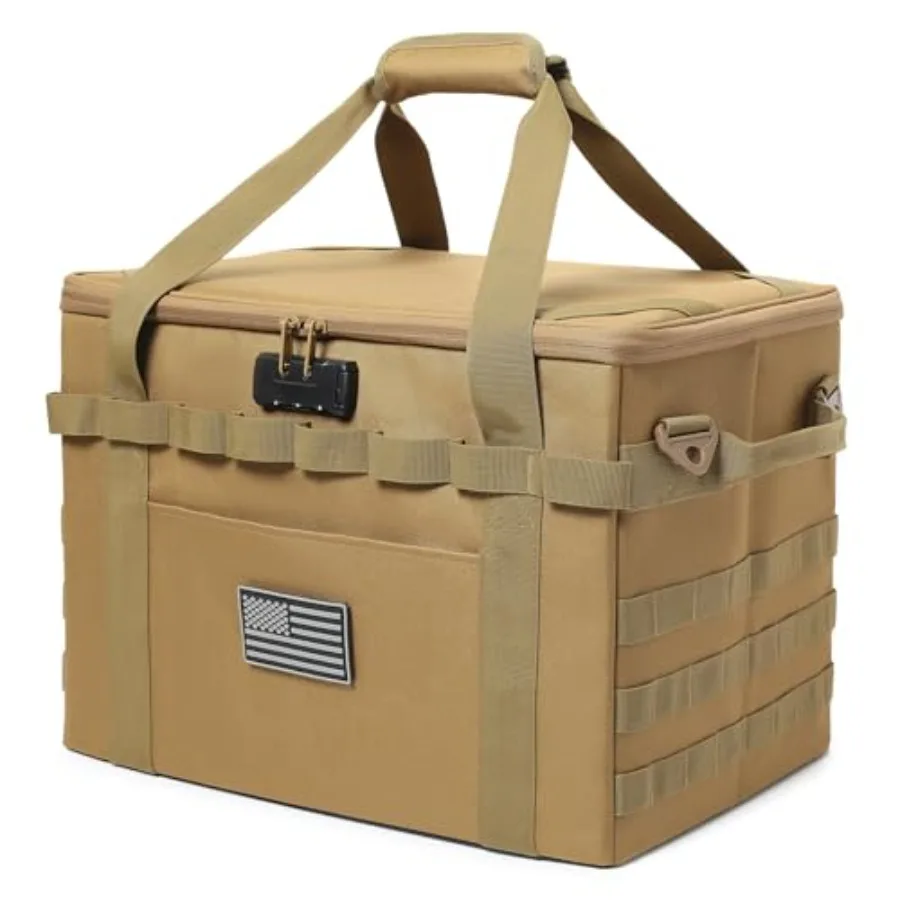 Tactical Camping Storage Bag - Utility Tote Bag Organizer with Combination Lock and Shoulder Strap
Tactical Camping Storage Bag - Utility Tote Bag Organizer with Combination Lock and Shoulder Strap
