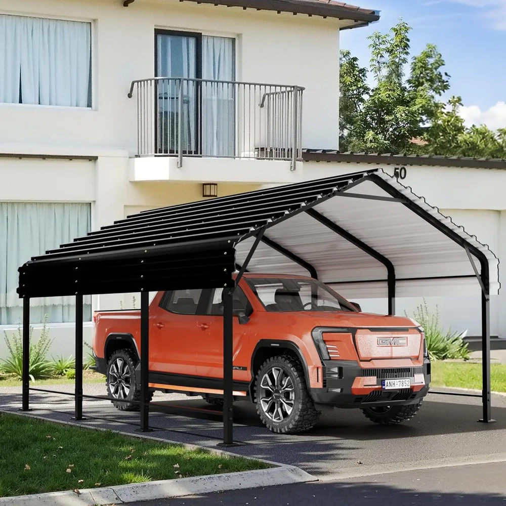 Metal Carport 12x15FT Heavy Duty Carport Canopy with Enhanced Base, Outdoor Car Shelter with Galvanized Steel Roof Frame Garage
Metal Carport 12x15FT Heavy Duty Carport Canopy with Enhanced Base, Outdoor Car Shelter with Galvanized Steel Roof Frame Garage