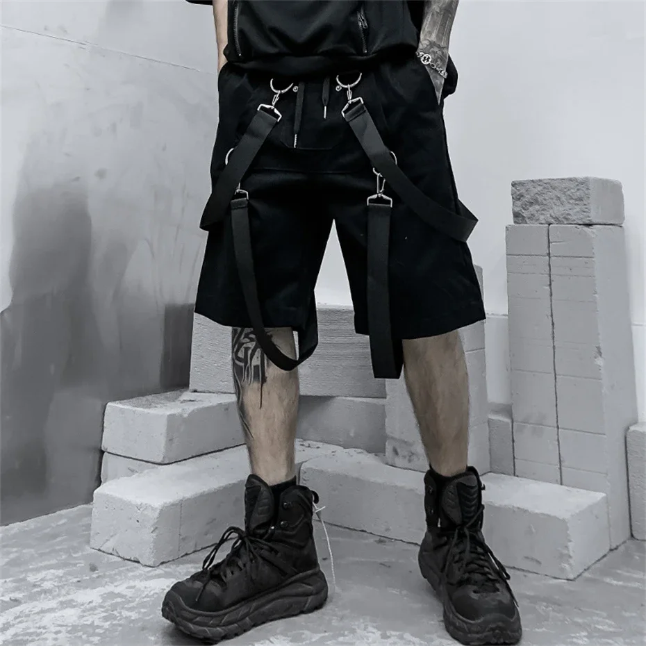 2025 Summer Tactical Cargo Shorts Men Fashion Functional Ribbon Cotton Shorts Techwear Hip Hop Streetwear Knee Length Pants
2025 Summer Tactical Cargo Shorts Men Fashion Functional Ribbon Cotton Shorts Techwear Hip Hop Streetwear Knee Length Pants