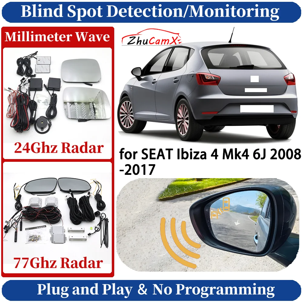 Car Blind Spot Monitoring/Detection System for SEAT Ibiza 4 Mk4 6J 2008-2017 Night Driving Side Lane Change Warning Safe Assist
Car Blind Spot Monitoring/Detection System for SEAT Ibiza 4 Mk4 6J 2008-2017 Night Driving Side Lane Change Warning Safe Assist