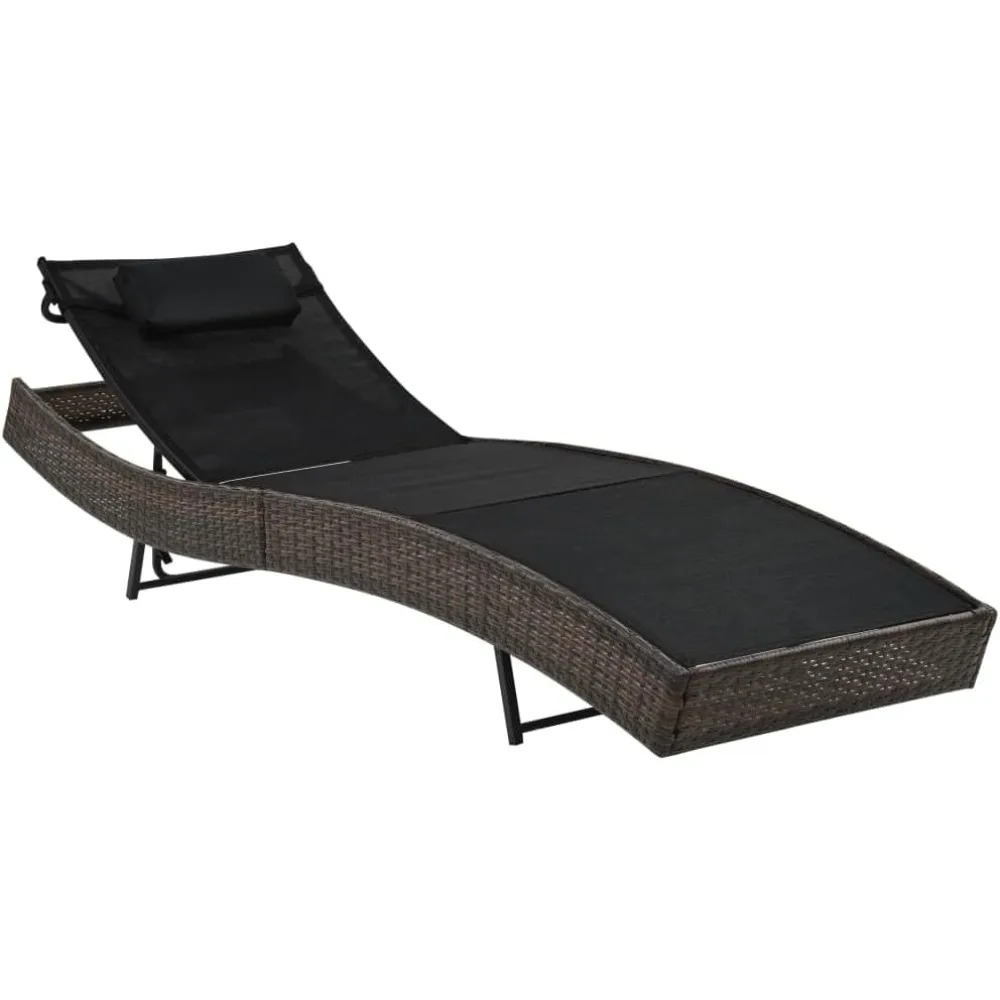 Comfortable and Adjustable Sun Lounger - Poly Rattan, Steel Frame, Textilene Fabric, Water-Resistant
Comfortable and Adjustable Sun Lounger - Poly Rattan, Steel Frame, Textilene Fabric, Water-Resistant