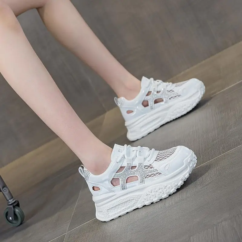 Women's Dad Shoes Breathable Mesh Leather Hollow out Sporty Summer Fashion Slip-On round Toe Platform Casual Shoes
Women's Dad Shoes Breathable Mesh Leather Hollow out Sporty Summer Fashion Slip-On round Toe Platform Casual Shoes