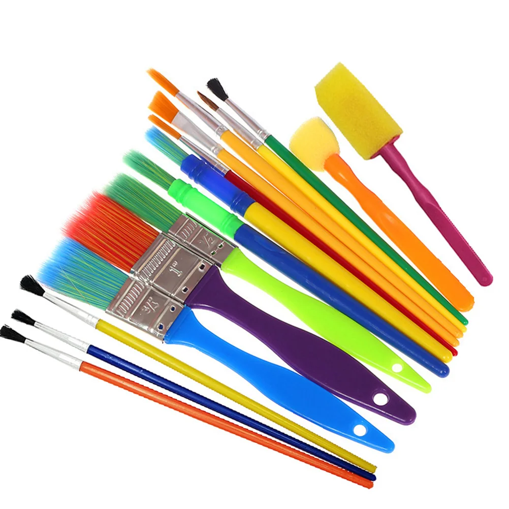 1Set Painting Brush Set Plastic Eco Friendly Durable Colorful Shapes for Preschool Beginners Educational Painting Tools 
1Set Painting Brush Set Plastic Eco Friendly Durable Colorful Shapes for Preschool Beginners Educational Painting Tools