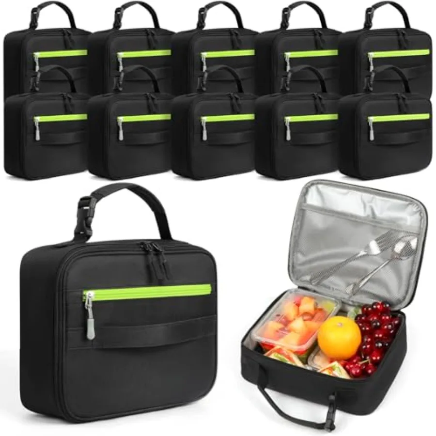 12 Pack Lunch Box Insulated Lunch Bag Boys and Girls and Men and Women 900D Oxford Fabric Soft Lunch Box for Men Reusable Lunch
12 Pack Lunch Box Insulated Lunch Bag Boys and Girls and Men and Women 900D Oxford Fabric Soft Lunch Box for Men Reusable Lunch