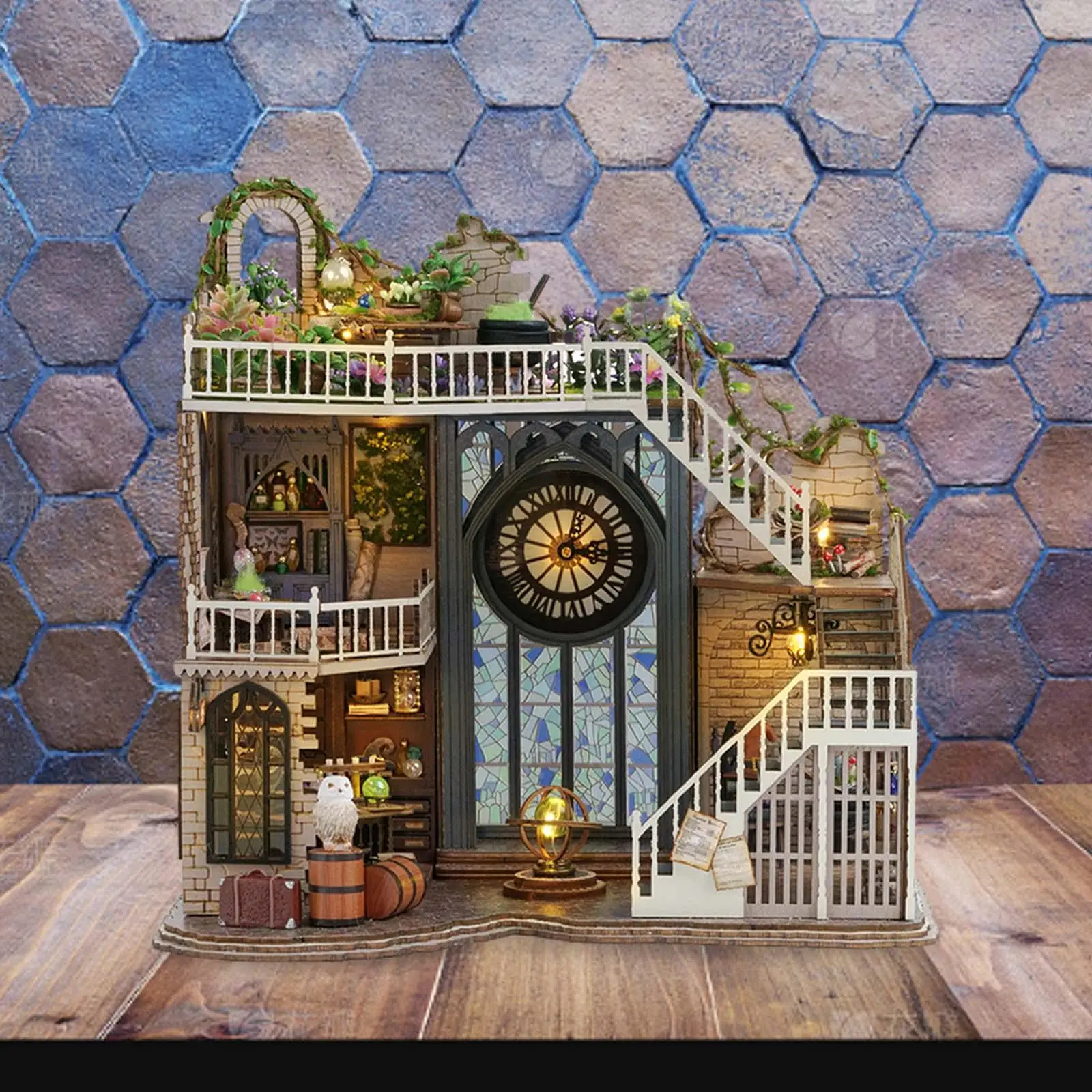DIY Dollhouses Miniature European Retro Building Model Artwork Handcrafts
DIY Dollhouses Miniature European Retro Building Model Artwork Handcrafts