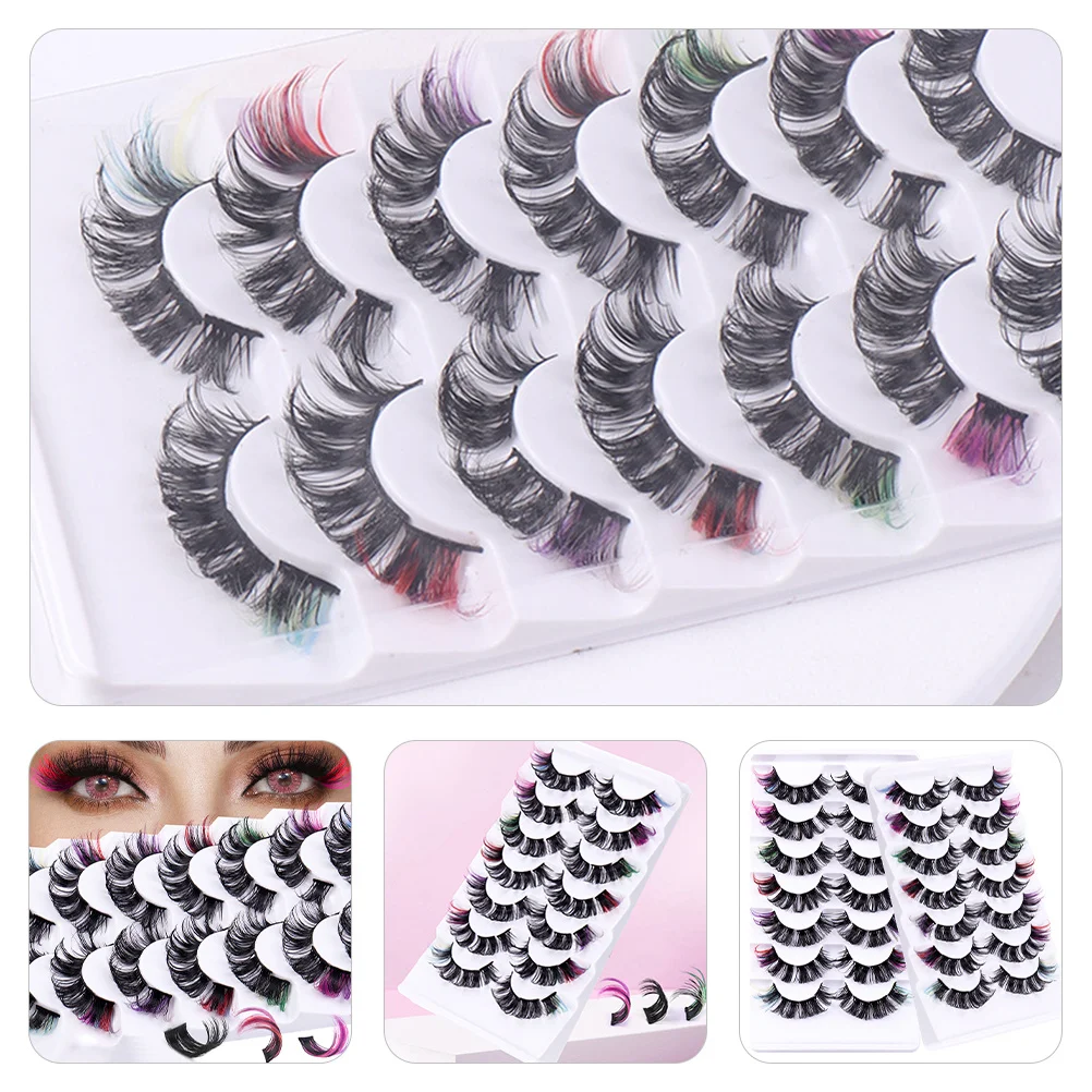 7Pairs Colored Curl Lash Clusters False Eyelashes for Women Makeup Stage Party Wedding Individual Lashes Lash Extension 
7Pairs Colored Curl Lash Clusters False Eyelashes for Women Makeup Stage Party Wedding Individual Lashes Lash Extension