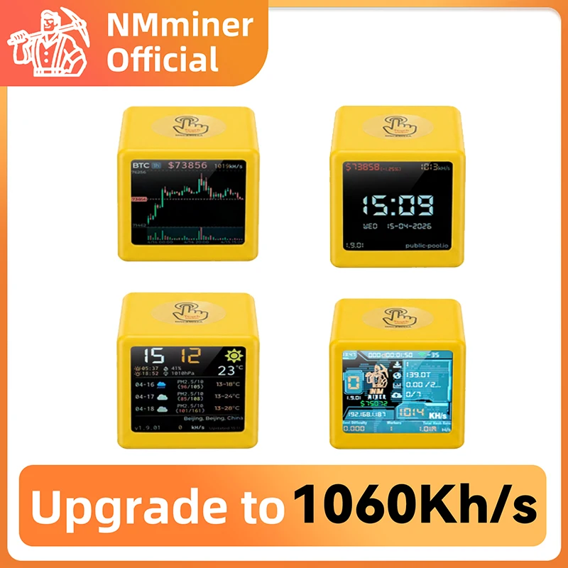 NMMiner NM TV Smart TV 1060KH/s better Nerdminer v2 ESP32 BTC SOLO Lottery Miner & Smart gift home silent Desktop Clock
NMMiner NM TV Smart TV 1060KH/s better Nerdminer v2 ESP32 BTC SOLO Lottery Miner & Smart gift home silent Desktop Clock