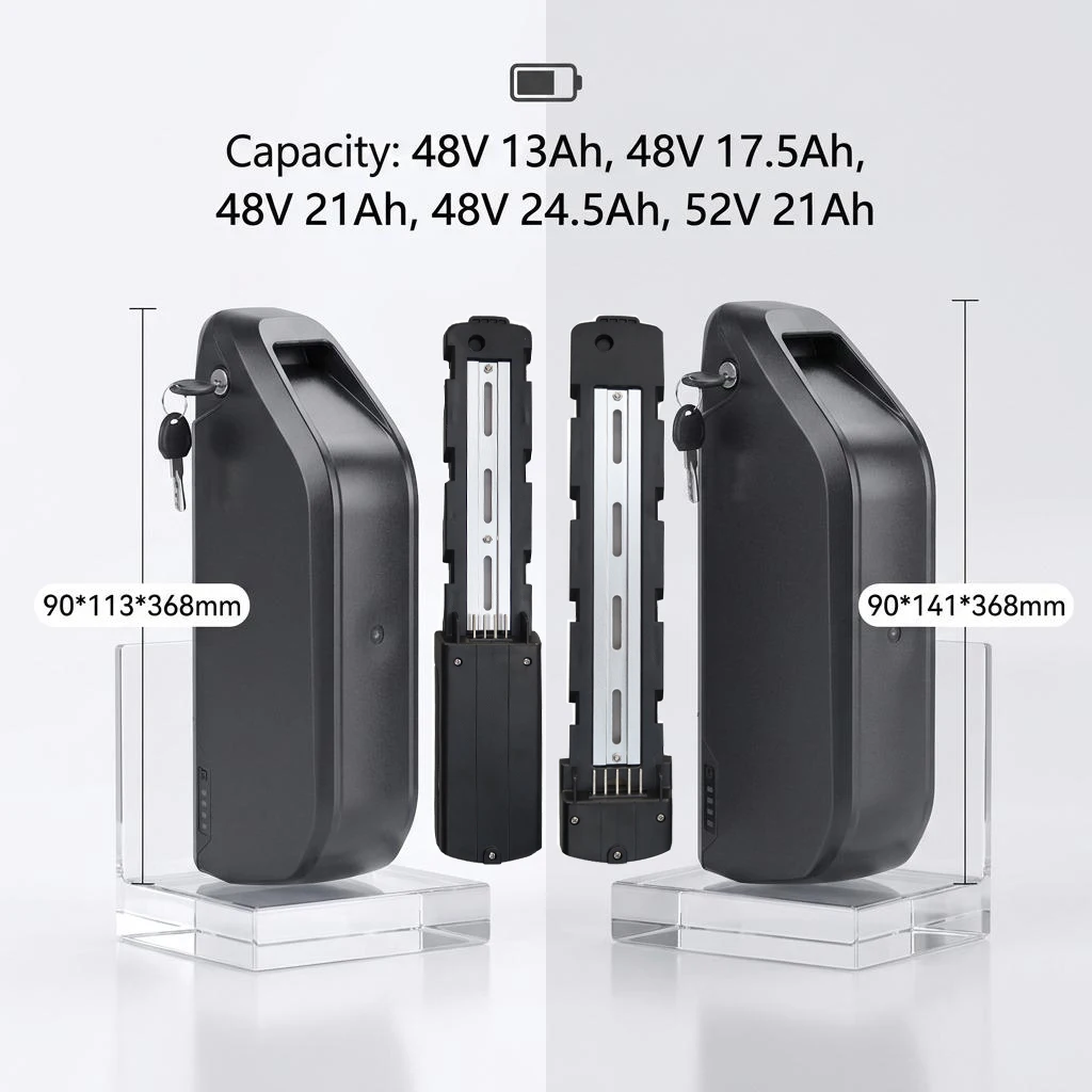 48 Volt Hailong E-Bike Battery 48V 13Ah 15.6Ah 17.5Ah 22.4Ah 52V 23Ah Li-ion Battery for Hidoes B6 Gogobest GF750 Keteles K800
48 Volt Hailong E-Bike Battery 48V 13Ah 15.6Ah 17.5Ah 22.4Ah 52V 23Ah Li-ion Battery for Hidoes B6 Gogobest GF750 Keteles K800