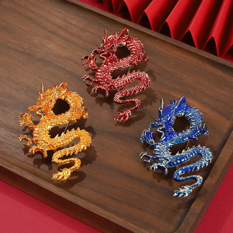 Personalized Large Red Dragon Vintage Brooch China Handmade Metal Pin Brooches for Men Women Clothes Accessories Decorations
Personalized Large Red Dragon Vintage Brooch China Handmade Metal Pin Brooches for Men Women Clothes Accessories Decorations
