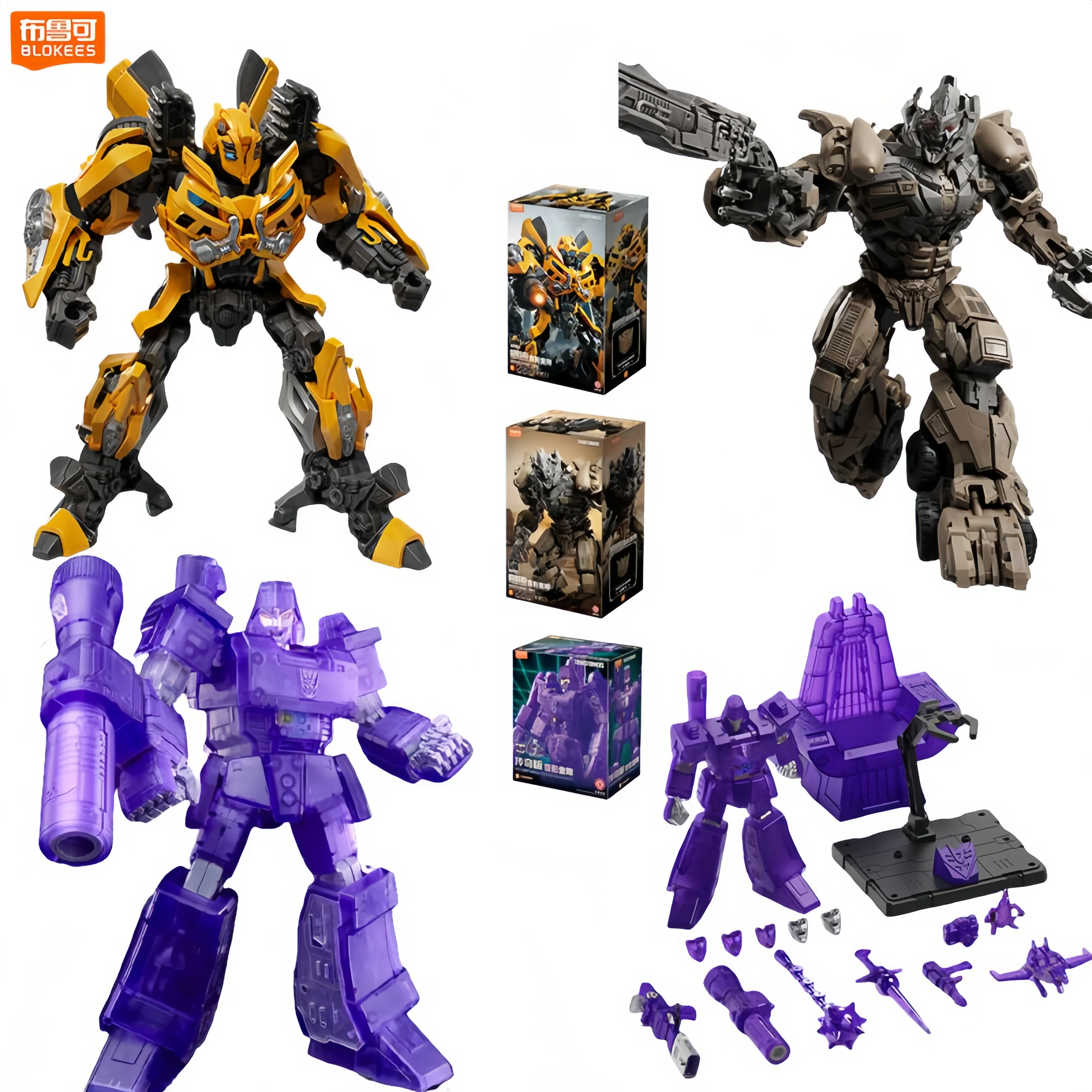 BLOKEES Transformation Season 3 Megatron Bumblebee Garage Kit Action Figure Toys Desktop ornament Toys Christmas Gift
BLOKEES Transformation Season 3 Megatron Bumblebee Garage Kit Action Figure Toys Desktop ornament Toys Christmas Gift