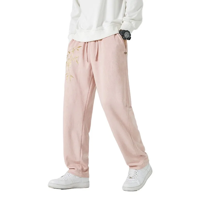 Autumn and Winter New Men's Deerskin Velvet Tide Brand Loose Straight Casual Trousers Large Size Wide Leg Trousers
Autumn and Winter New Men's Deerskin Velvet Tide Brand Loose Straight Casual Trousers Large Size Wide Leg Trousers