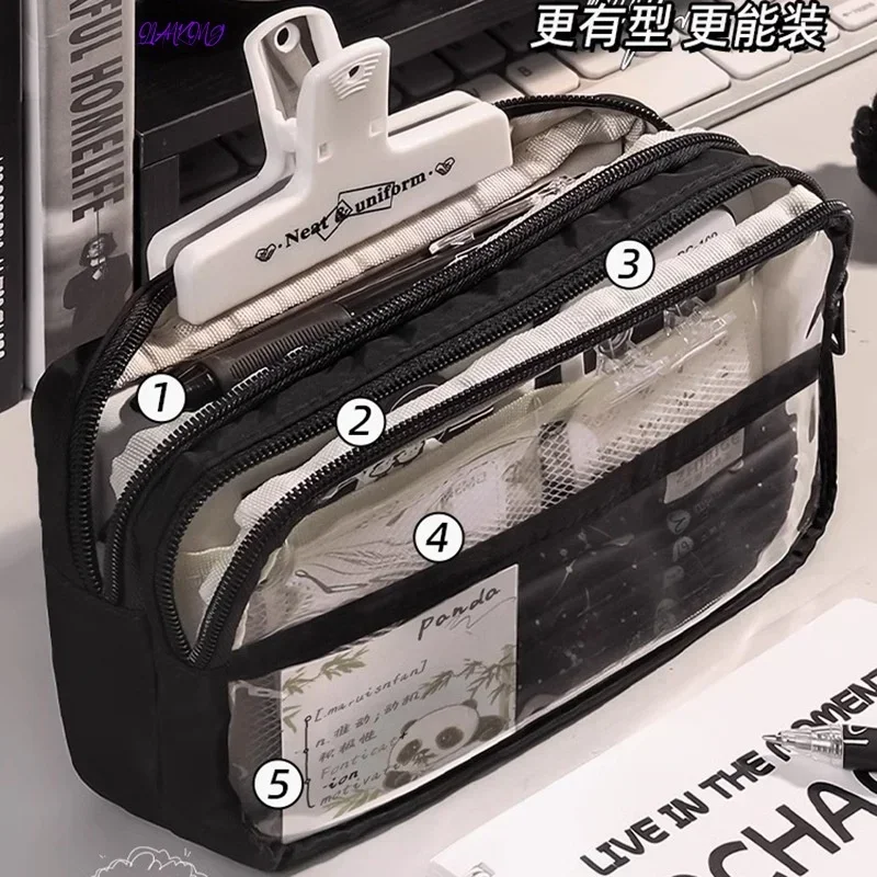2024 New Pencil Case Layer Clear Pencil Pouch Storage Pouch For Stationery School,Office,Organizer Cosmetics korean stationery
2024 New Pencil Case Layer Clear Pencil Pouch Storage Pouch For Stationery School,Office,Organizer Cosmetics korean stationery