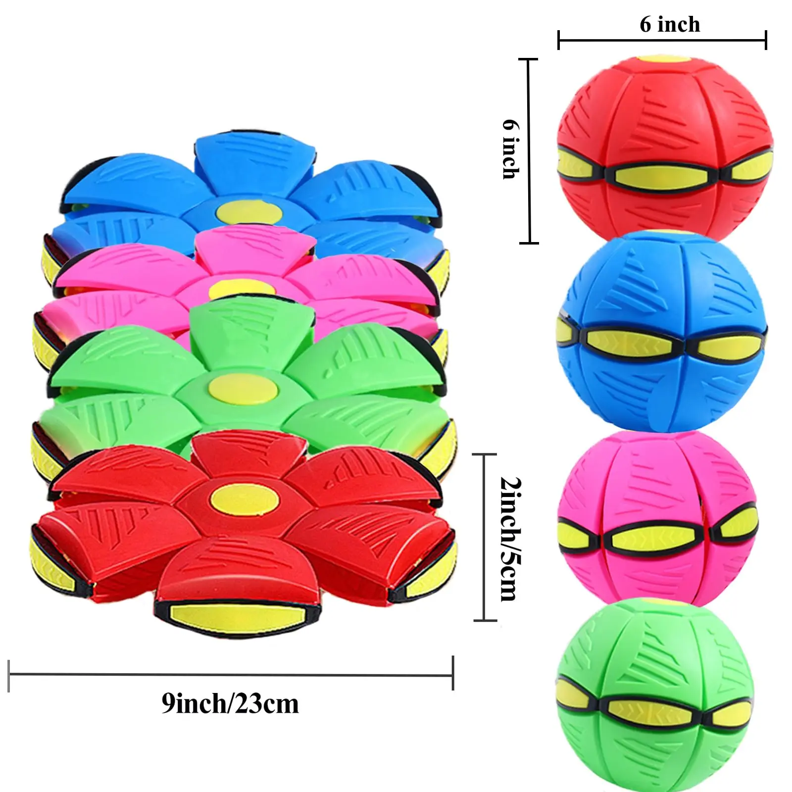 LED Light Flying Disc Ball, Deformable Flat Outdoor Sport Toy, Stress Relief Vent Ball for Garden Play, Gift for Kids Boys Girls
LED Light Flying Disc Ball, Deformable Flat Outdoor Sport Toy, Stress Relief Vent Ball for Garden Play, Gift for Kids Boys Girls