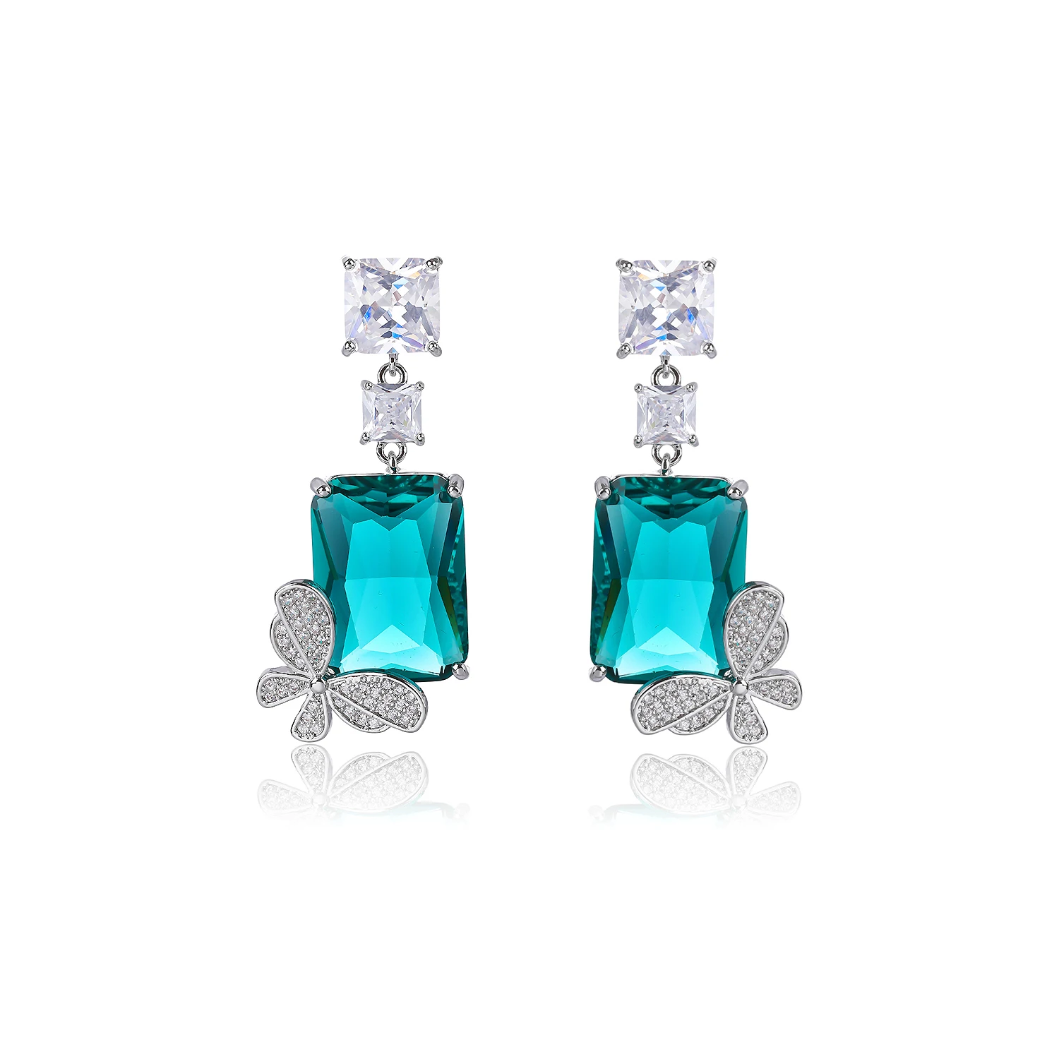 Square Zircon Drop Earrings for Wedding,Butterfly Dangle Bridal Earring, Women Girl Gatherings Party Jewelry Accessories CE11825
Square Zircon Drop Earrings for Wedding,Butterfly Dangle Bridal Earring, Women Girl Gatherings Party Jewelry Accessories CE11825