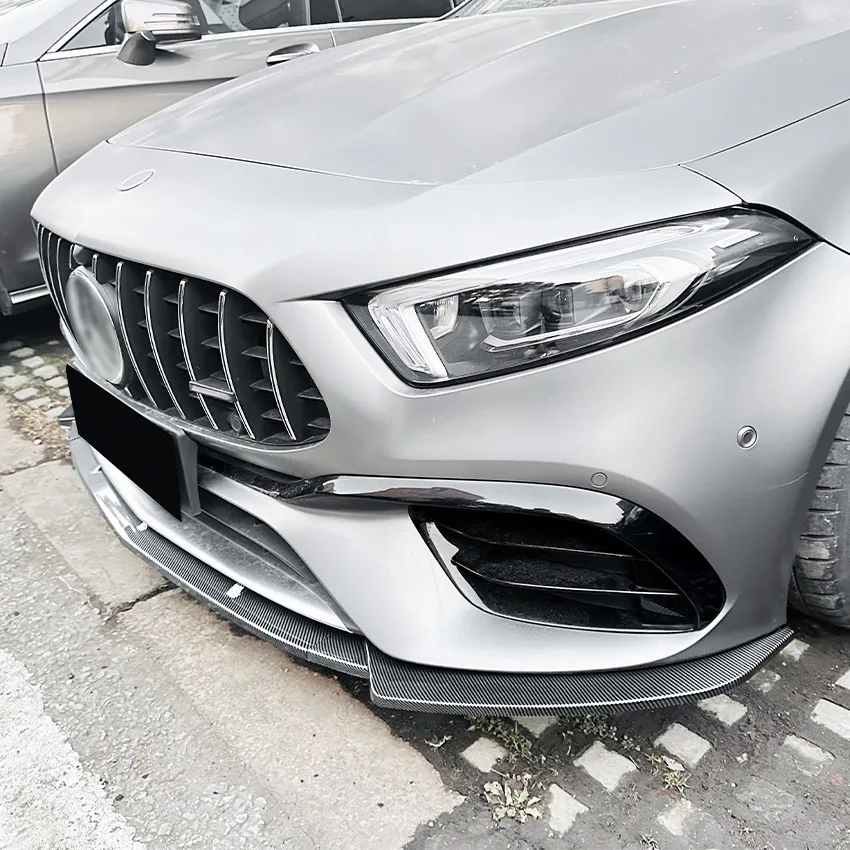 2019-2023 Carbon Fiber Look/Gloss Black Front Bumper Spoiler Lip Lower Body Protector For Mercedes Benz A Class W177 A45 A45S
2019-2023 Carbon Fiber Look/Gloss Black Front Bumper Spoiler Lip Lower Body Protector For Mercedes Benz A Class W177 A45 A45S