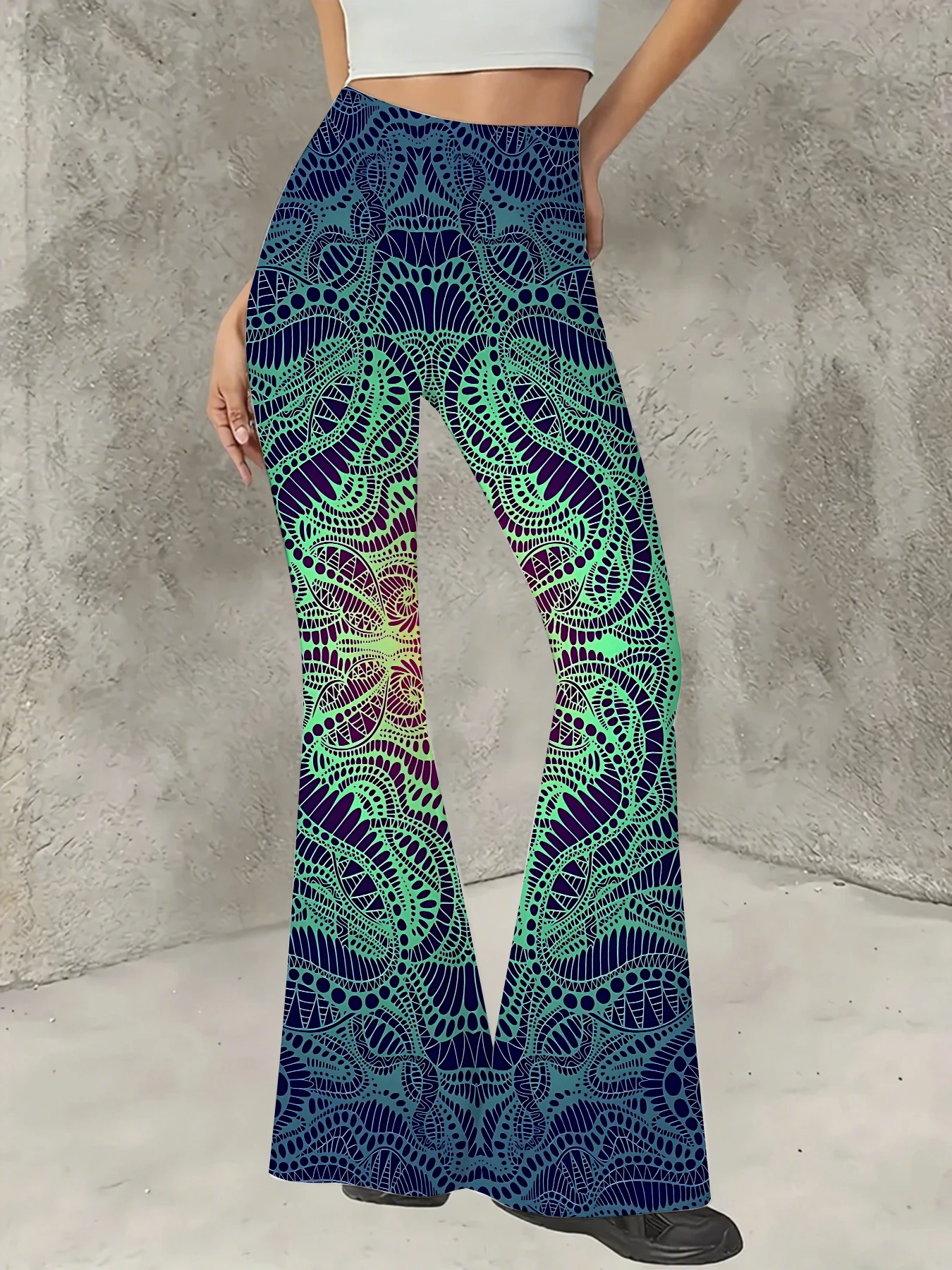 Women's Printed Flare Pants Y2K High Waist Bell Bottom Trousers Streetwear
Women's Printed Flare Pants Y2K High Waist Bell Bottom Trousers Streetwear