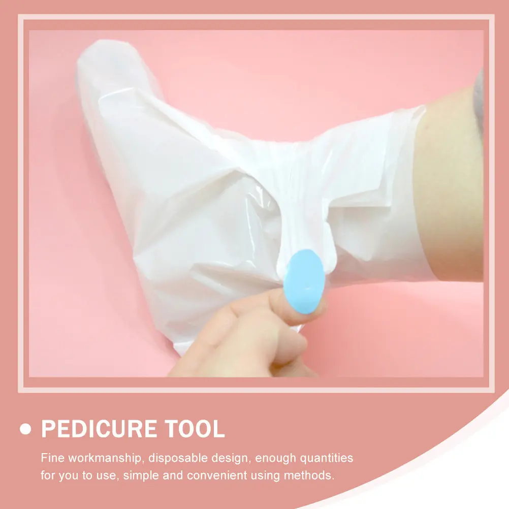 50Pcs Disposable Foot Covers Thickened Plastic Foot for Home Salon Spa Paraffin Bath Pedicure Nourishing Booties
50Pcs Disposable Foot Covers Thickened Plastic Foot for Home Salon Spa Paraffin Bath Pedicure Nourishing Booties