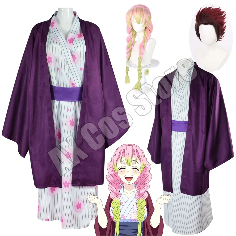 Kanroji Mitsuri Cosplay Costume Anime Kamado Tanjirou Cosplay Bathrobe Kimono Wig Adult Halloween Costumes for Women Men Unisex
Kanroji Mitsuri Cosplay Costume Anime Kamado Tanjirou Cosplay Bathrobe Kimono Wig Adult Halloween Costumes for Women Men Unisex