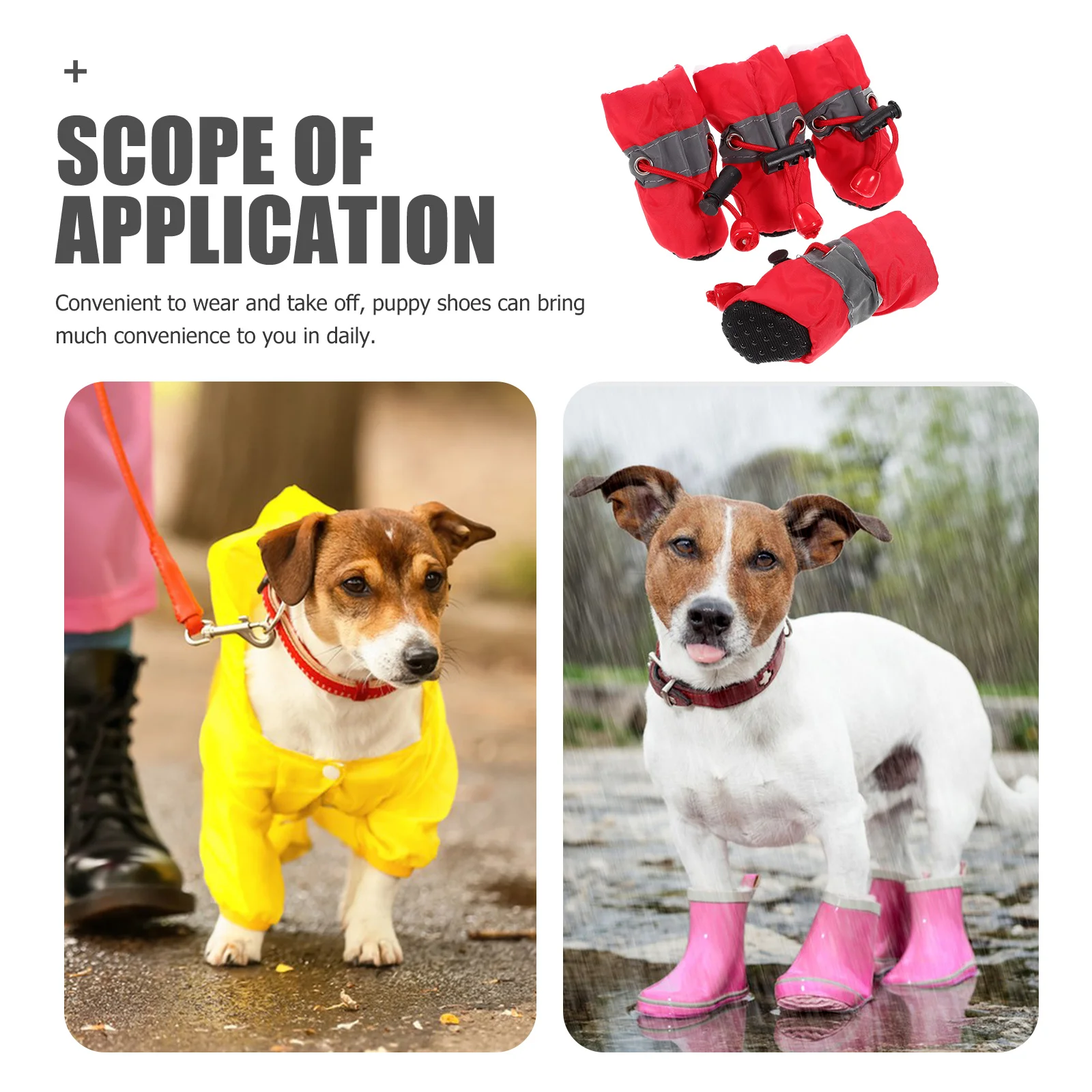 4Pcs Anti-Slip Pet Shoes Non-Slip Puppy Shoes for Winter Rain Outdoor Protective Dog Boots with Warm Lining Paw Protection
4Pcs Anti-Slip Pet Shoes Non-Slip Puppy Shoes for Winter Rain Outdoor Protective Dog Boots with Warm Lining Paw Protection