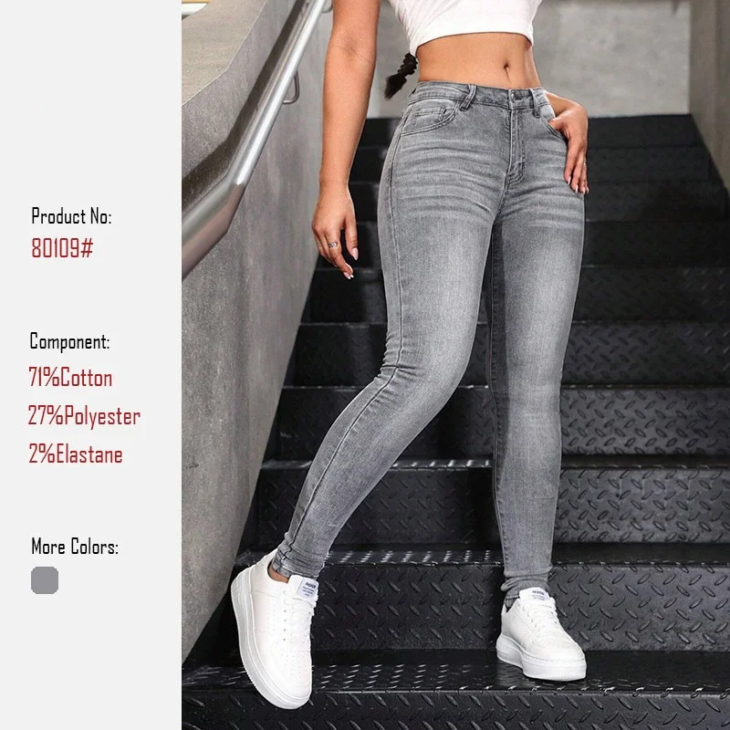 Hot Sale Women's Mid-Waist Slim Fit Jeans 2026 Fashionable Stretchy Long Pants Comfortable Casual Denim Trousers for Ladies
Hot Sale Women's Mid-Waist Slim Fit Jeans 2026 Fashionable Stretchy Long Pants Comfortable Casual Denim Trousers for Ladies