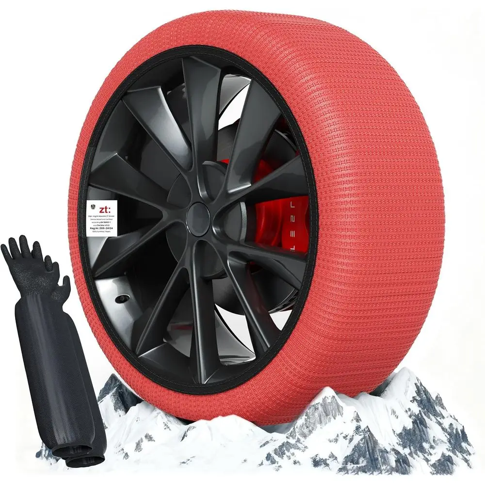 Зимние носки для шин — высокопрочные носки для шин для снега, автомобилей, внедорожников, пикапов, сертифицированы ЕС EN-16662-1, 2 шт., красные 2XL
Зимние носки для шин — высокопрочные носки для шин для снега, автомобилей, внедорожников, пикапов, сертифицированы ЕС EN-16662-1, 2 шт., красные 2XL