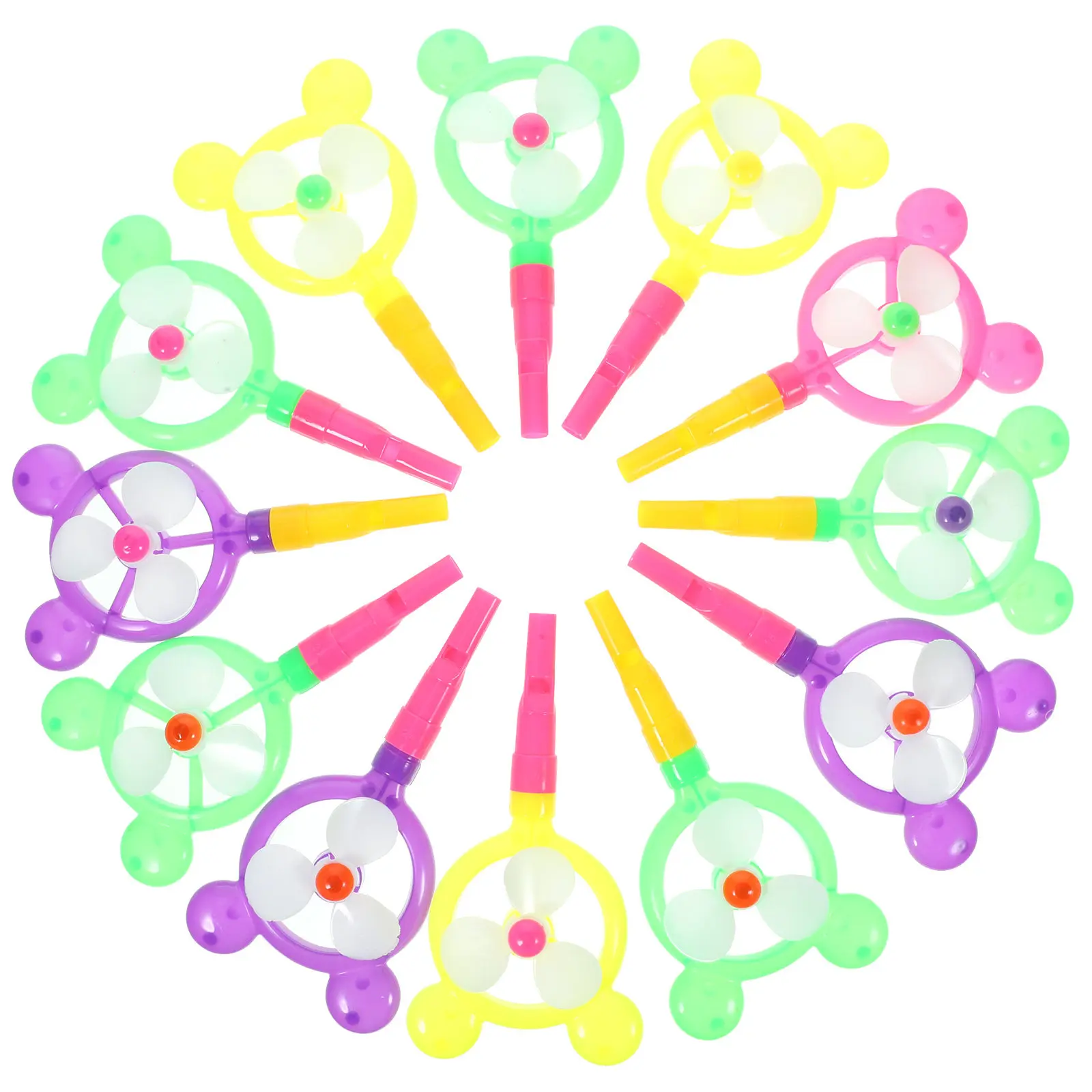 12Pcs Plastic Whistling Windmill Party Favor Pinwheel Whistles Bright Colorful Birthday Noise Maker Fillers Windmill Toy
12Pcs Plastic Whistling Windmill Party Favor Pinwheel Whistles Bright Colorful Birthday Noise Maker Fillers Windmill Toy